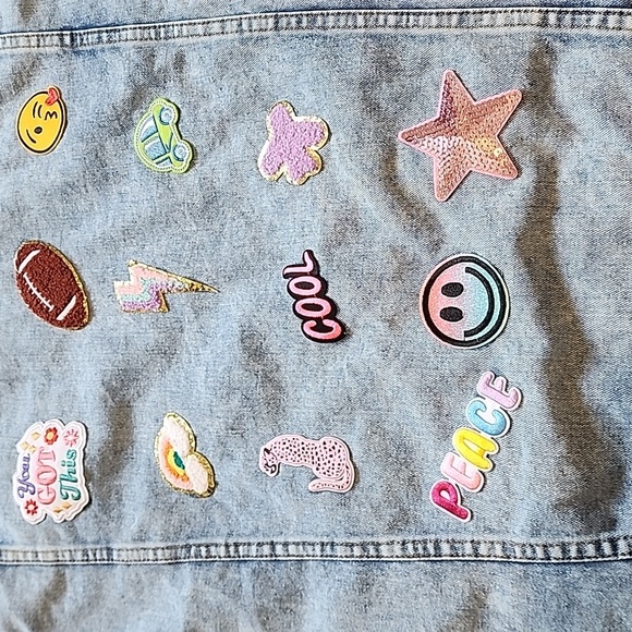 Denim Jacket for Football Mom with Football-Inspired Appliqués - Picture 10 of 16